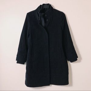 Banana Republic wool coat with knit collars